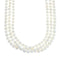 Freshwater White Pearl Sterling Silver Native American Bead Necklace X10835